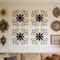 Glitzhome® 20" Traditional Clematis Pattern Iron Scroll Outdoor Wall Decor
